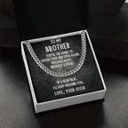 Gift For Brother From Sister Cuban Link Chain Necklace - I Choose You