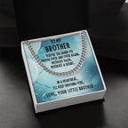Brother Gift from Little Brother Cuban Link Chain Necklace