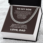 Gift For Son From Dad Cuban Chain Link Necklace