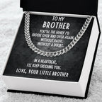 Gift for Brother Adjustable Cuban Link Chain Necklace