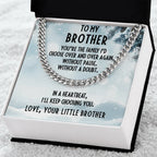 Brother Gift from Little Brother Cuban Link Chain Necklace