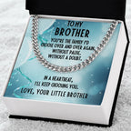 Brother Gift from Little Brother Cuban Link Chain Necklace