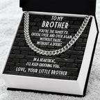 Brother Gift from Little Brother Cuban Link Chain Necklace