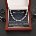 To My Husband - Love You Endlessly - Cuban Link Chain Necklace