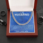 To My Husband - Making Memories - Cuban Link Chain Necklace