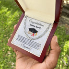 Personalized Graduation Gift for Son, Grandson, Nephew or Brother Cuban Link Necklace