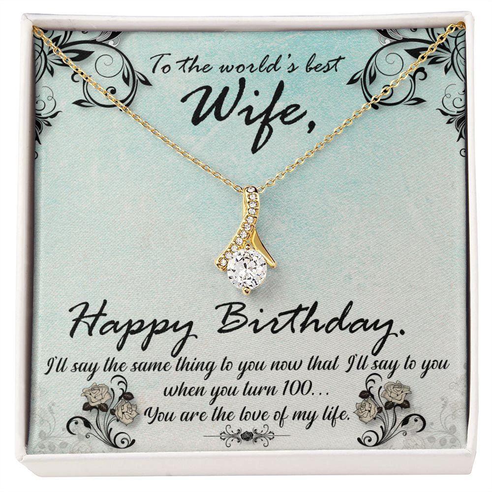Birthday Gift for Wife - Love of my Life - Pendant Necklace