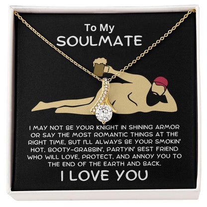 Gift To My Soulmate Smokin' Hot Lover Alluring Beauty Pendant Necklace - Mallard Moon Gift Shop