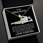 To My Soulmate - Knight in Shining Armor Alluring Beauty Pendant Necklace