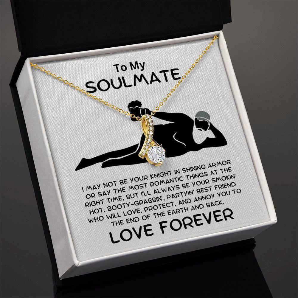 To My Soulmate - Smokin' Hot Lover - Alluring Beauty Pendant Necklace