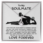 To My Soulmate - Smokin' Hot Lover - Alluring Beauty Pendant Necklace