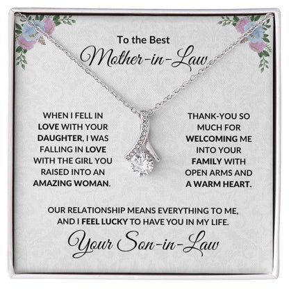 Mother-in-Law Gift from Son-in-Law Necklace - Mallard Moon Gift Shop