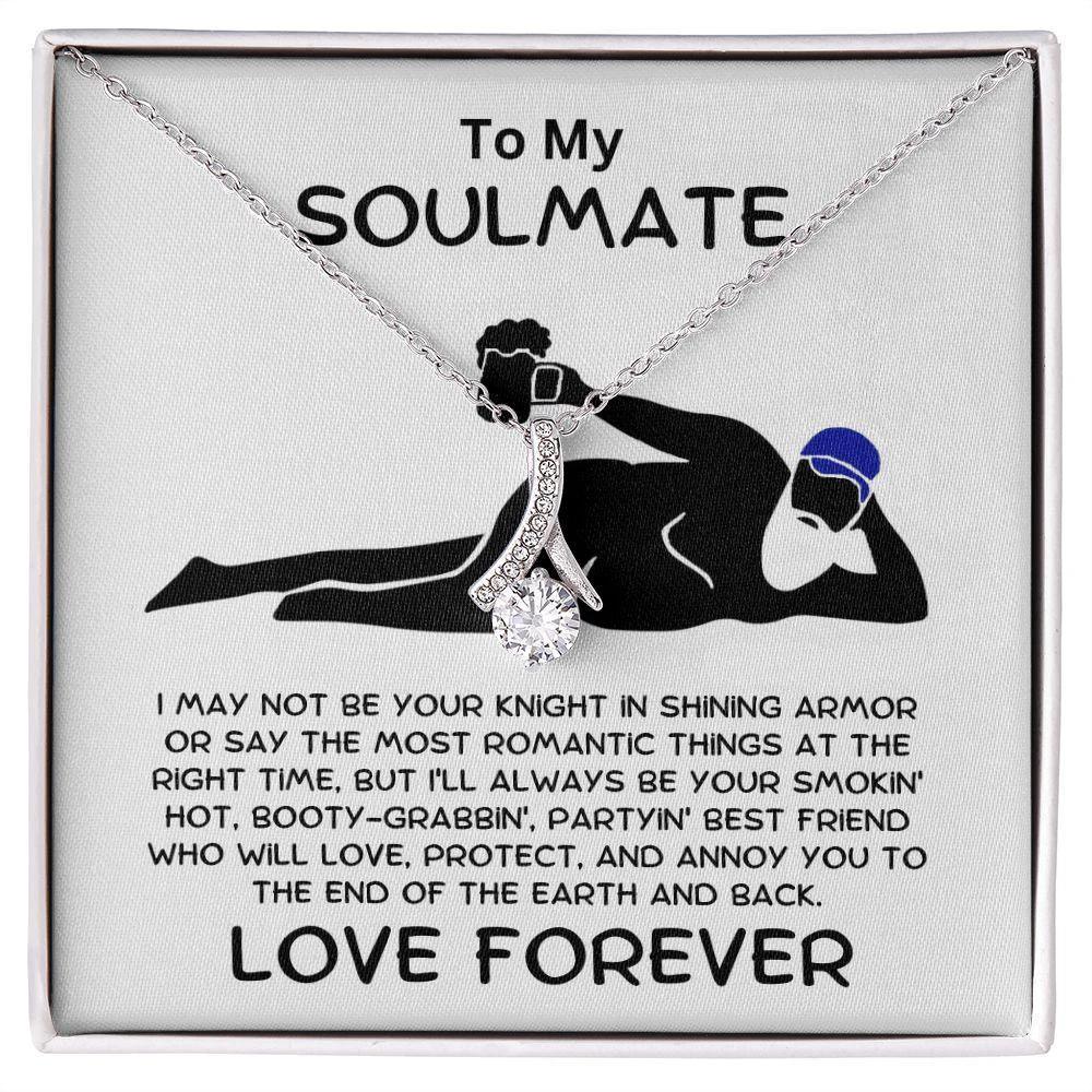 Gift for Soulmate - Not Your Knight in Shining Armor - Pendant Necklace