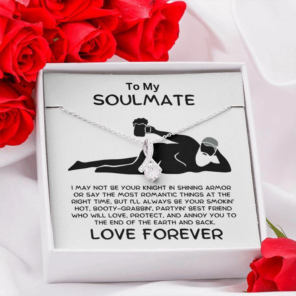To My Soulmate - Smokin' Hot Lover - Alluring Beauty Pendant Necklace