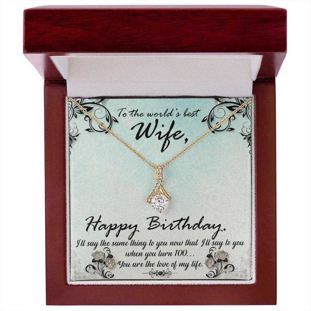 Birthday Gift for Wife - Love of my Life - Pendant Necklace