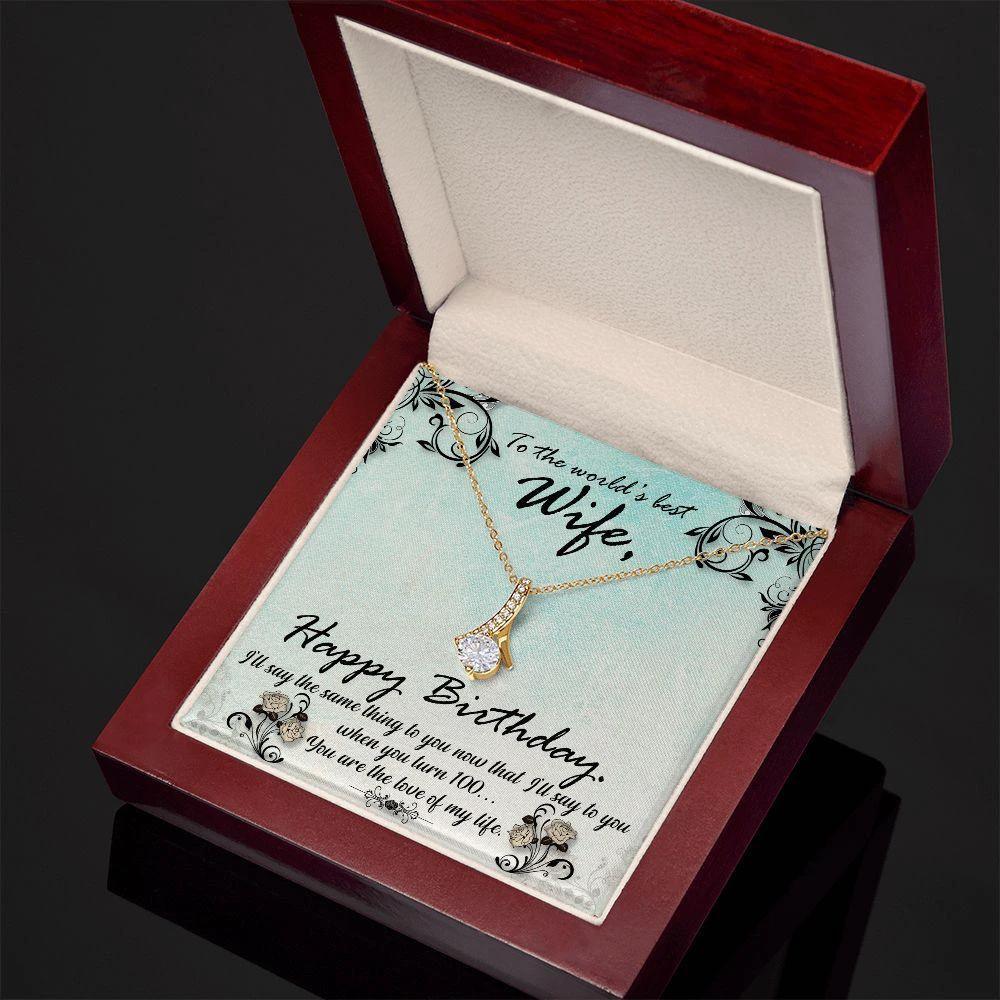 Birthday Gift for Wife - Love of my Life - Pendant Necklace
