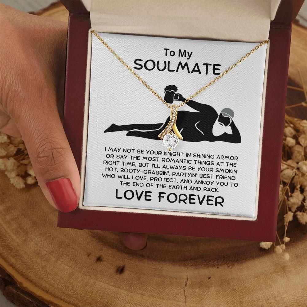 To My Soulmate - Smokin' Hot Lover - Alluring Beauty Pendant Necklace