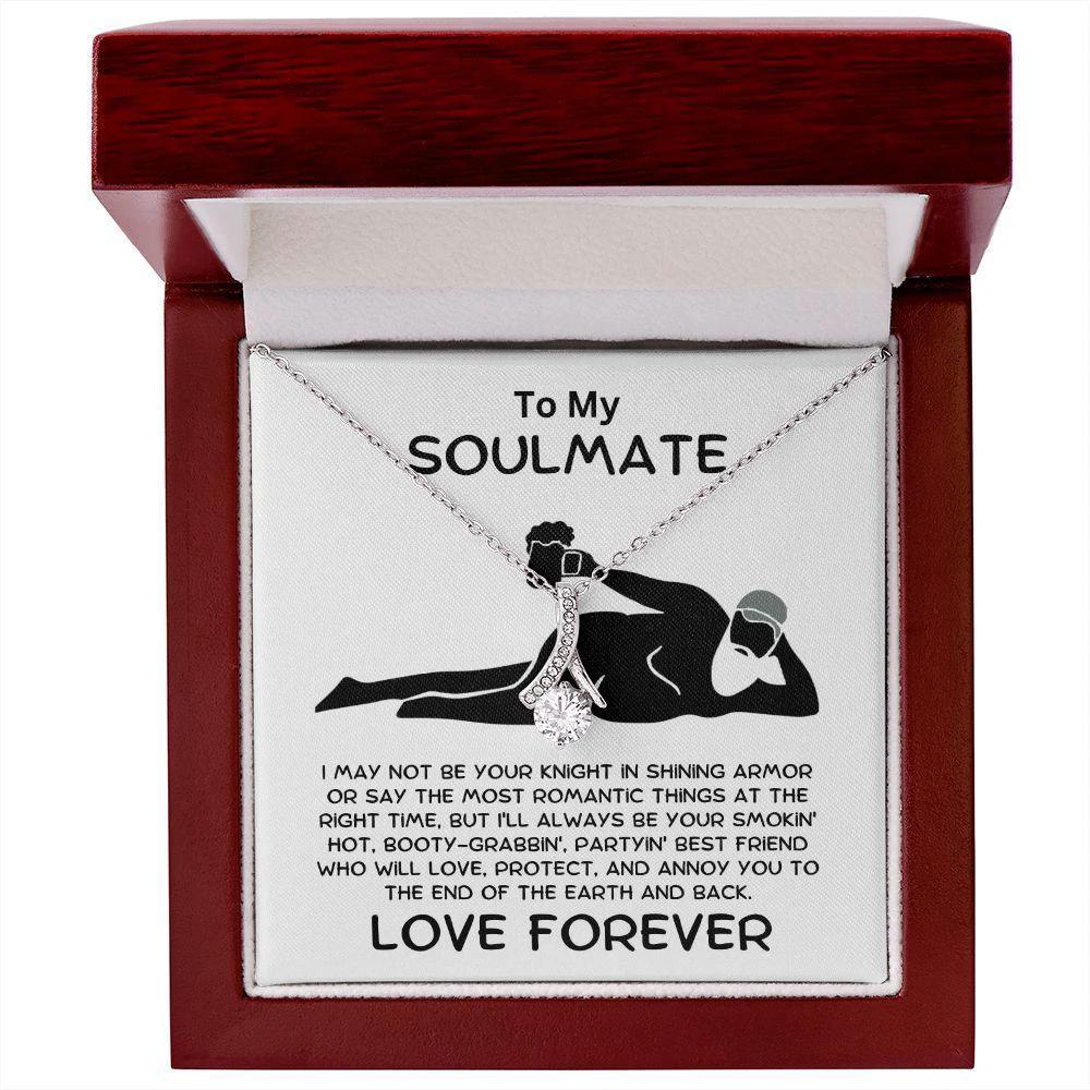 To My Soulmate - Smokin' Hot Lover - Alluring Beauty Pendant Necklace