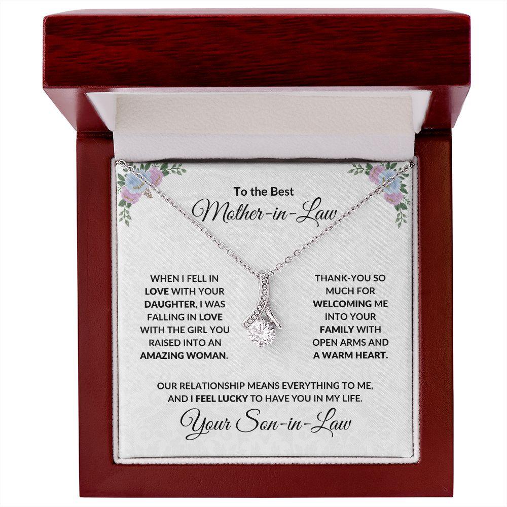 Mother-in-Law Gift from Son-in-Law Necklace - Mallard Moon Gift Shop