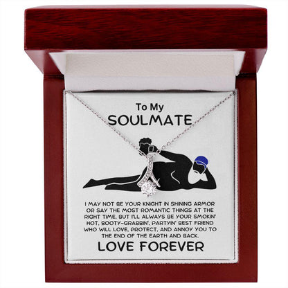 Gift for Soulmate - Not Your Knight in Shining Armor - Pendant Necklace - Mallard Moon Gift Shop