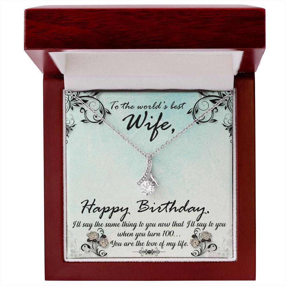 Birthday Gift for Wife - Love of my Life - Pendant Necklace
