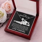 To My Soulmate - Knight in Shining Armor Alluring Beauty Pendant Necklace