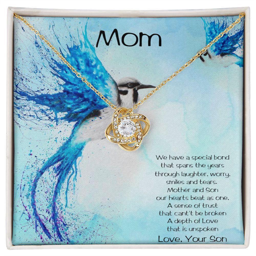 Gift for Mom from Son Love Knot Pendant Necklace