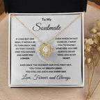 To My Soulmate Love Forever and Always Love Knot Necklace