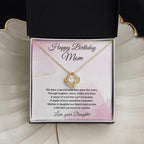 Birthday Gift for Mom - A Special Bond - Love Knot Necklace