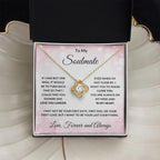 To My Soulmate - Always in My Heart - Love Knot Necklace with Message Card and Gift Box