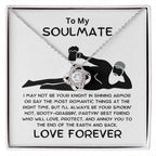 Gift for Soulmate - Smokin' Hot - Knight in Shining Armor - Love Knot Pendant Necklace