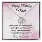 Birthday Gift for Mom - A Special Bond - Love Knot Necklace