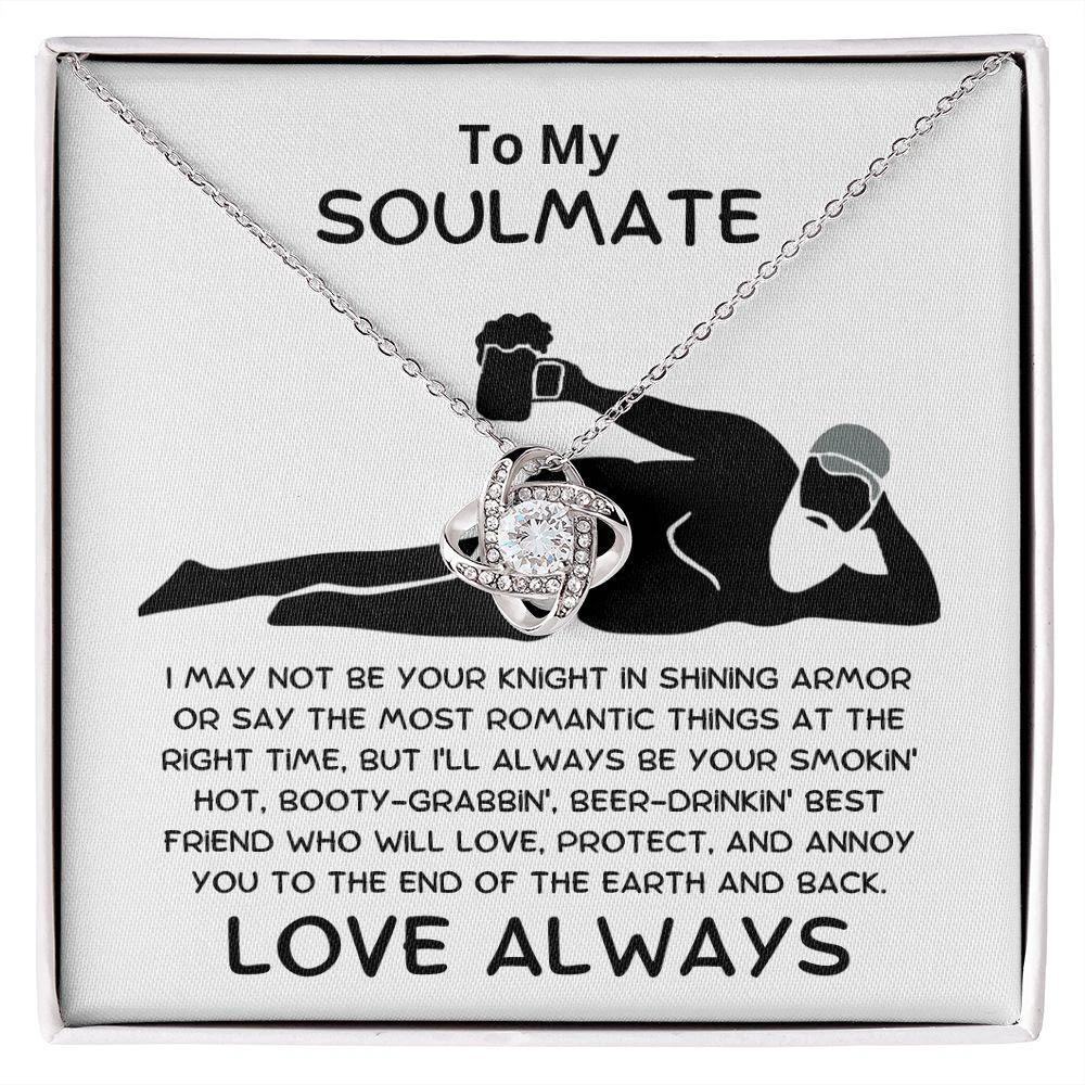 Gift for Soulmate - Smokin' Hot Love Knot Necklace