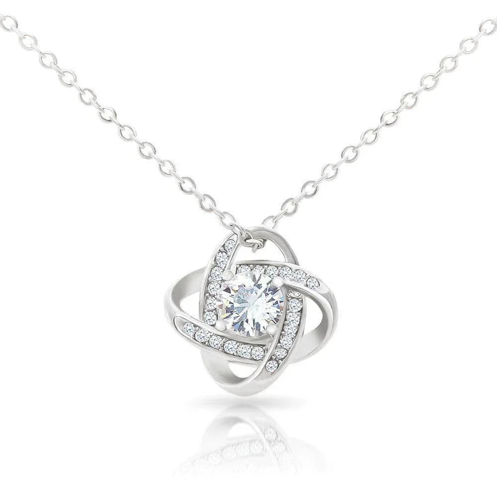 To the Best Mother-in-Law Love Knot Necklace Personalized From Son-in-Law