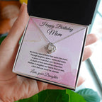 Birthday Gift for Mom - A Special Bond - Love Knot Necklace