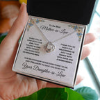 Gift for Mother-in-Law Love Knot Necklace from Daughter-in-Law