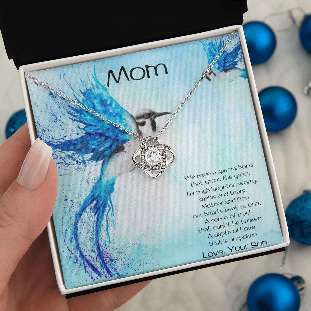 Gift for Mom from Son Love Knot Pendant Necklace