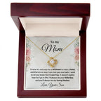 Gift for Mom from Son Love Knot Necklace with Message Card Gift Box