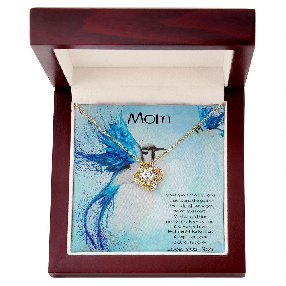 Gift for Mom from Son Love Knot Pendant Necklace