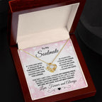 To My Soulmate - Turn Back Time - Love Knot Necklace