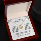 Mother-in-Law Personalized Gift Love Knot Necklace from Son-in-Law