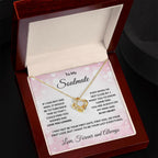 To My Soulmate - Always in My Heart - Love Knot Necklace with Message Card and Gift Box