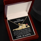 Funny Valentine Gift - Knight in Shining Armor - Love Knot Necklace with Message Card and Gift Box
