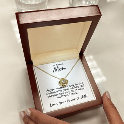 To My Mom Happy Mother's Day Love Knot Necklace - Mallard Moon Gift Shop