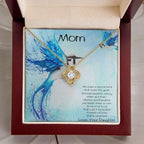 Gift for Mom from Daughter Love Knot Pendant Necklace