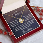 Gift for Daughter from Mom - I Believe in You - Love Knot Message Card Gift Box