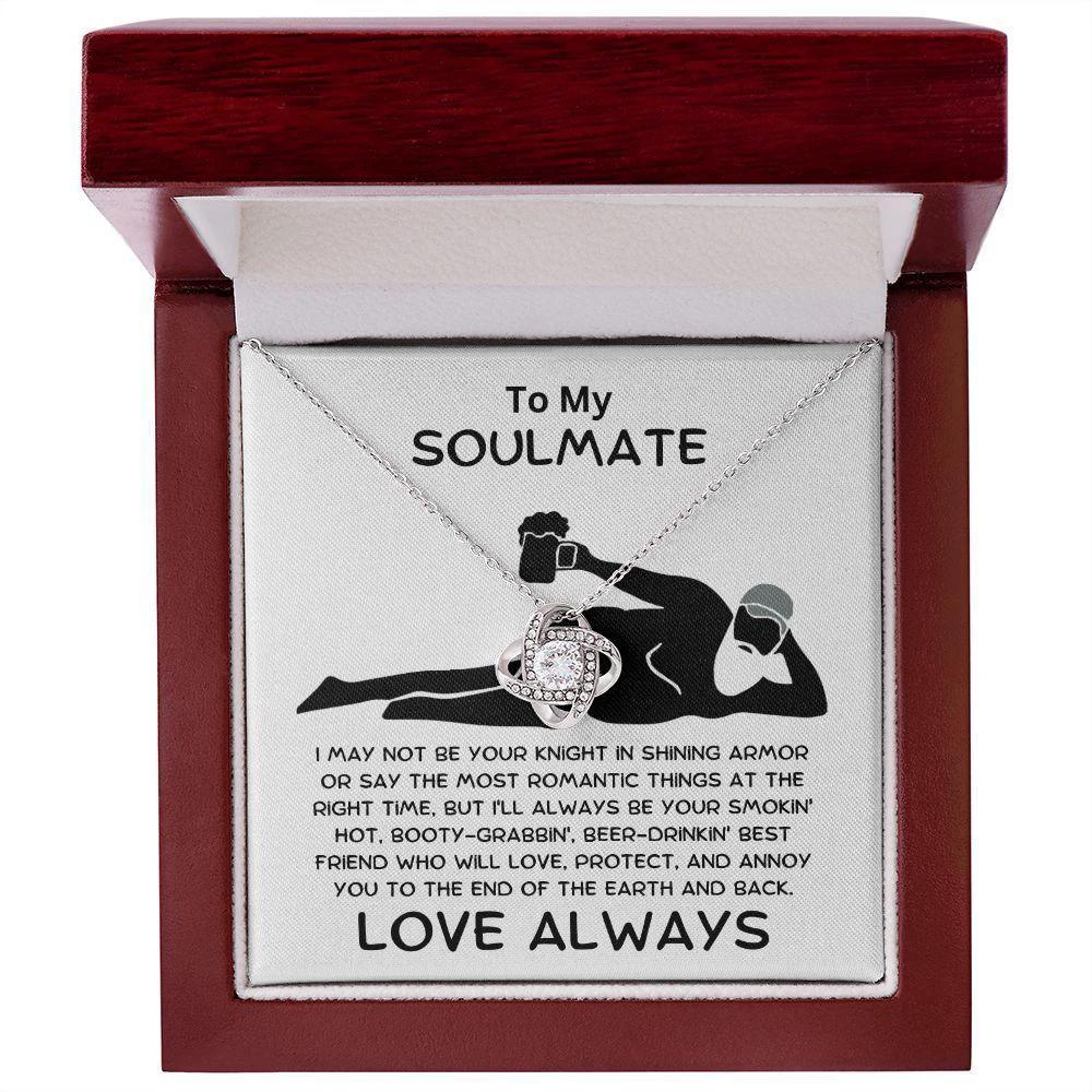 Gift for Soulmate - Smokin' Hot Love Knot Necklace