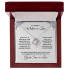 Mother-in-Law Personalized Gift Love Knot Necklace from Son-in-Law