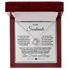 To My Soulmate I Found My Missing Piece Love Knot Necklace with Message Card and Gift Box