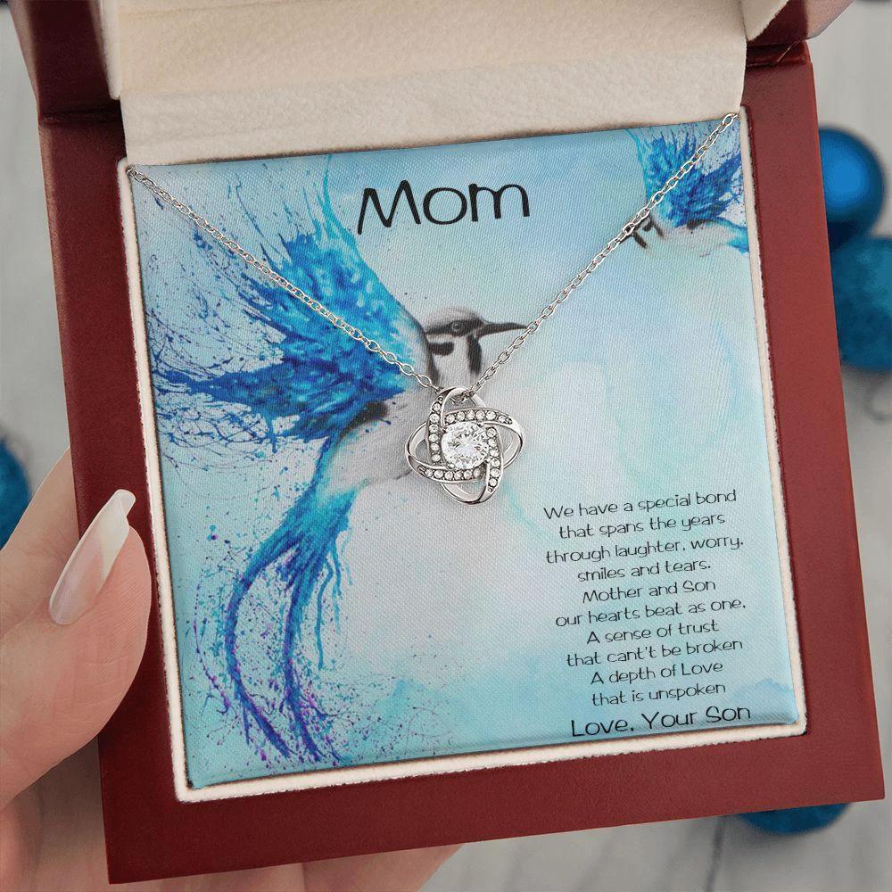 Gift for Mom from Son Love Knot Pendant Necklace